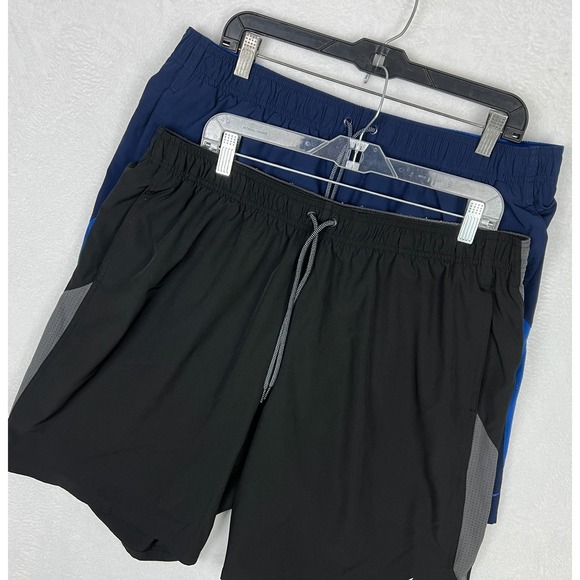 Nike Other - Nike Contend Volley Swim Trunks Shorts Mens 2XL Lot Bundle 2 Blue Black Bathing
